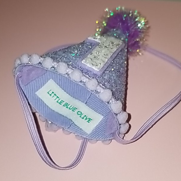 LAST CHANCE! Little Blue Olive Birthday Party Hat - 1st Bday - Cap - Picture 2 of 3
